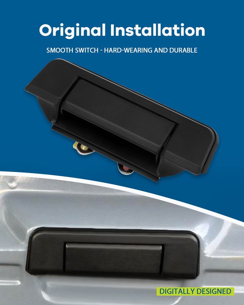 LUJUNTEC Exterior Tailgate Door Handle Replacement for 1984-1988 for Toyota Pickup Black - Image 3